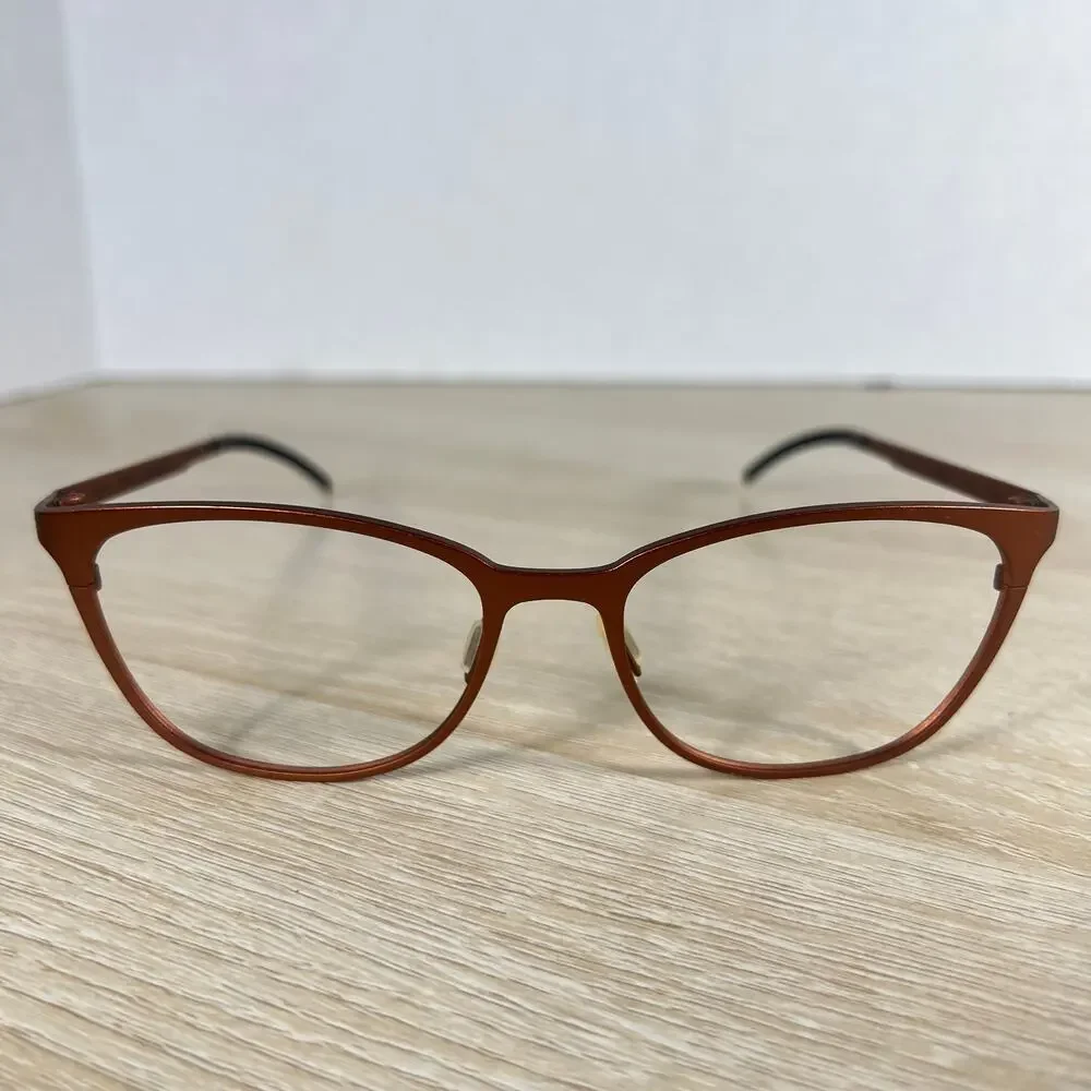 NWOT Orgreen Nastassja 833 Eyeglasses Burnt Orange Frame Only Titanium 53-17-140